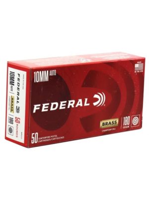 Federal Ammo, 10mm Auto, 180gr FMJ, 50rd