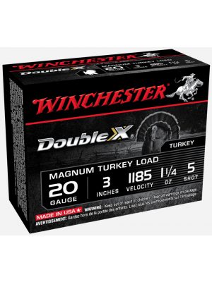Winchester Double X – 1-1/4oz – 5 shot – 20ga – 10rd