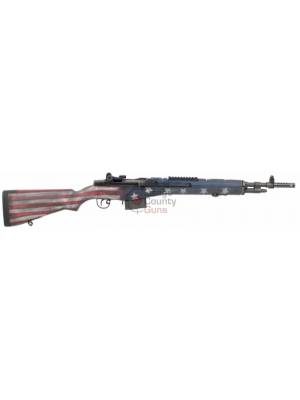 Springfield Armory M1A Scout Squad – 18″ .308 Win (Red White Blue Flag Camo)