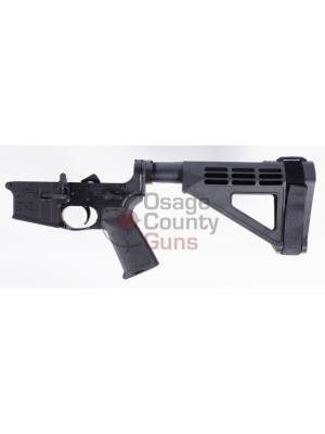 Aero Precision AR-15 Pistol Complete Lower Receiver – MOE Grip – SBM4 Brace – Black