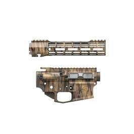 Aero Precision M4E1 Builder Set w/ 9″ ATLAS S-ONE M-LOK Handguard – Exotic Tiger Stripe