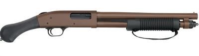 MOSSBERG 590 SHOCKWAVE PATRIOT BROWN 12 GA 14.375″ BARREL 3″ CHAMBER 5-ROUNDS