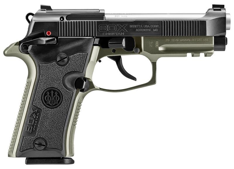 BERETTA 80X CHEETAH BLACK / OD GREEN .380 ACP 3.9″ BARREL 13-ROUNDS