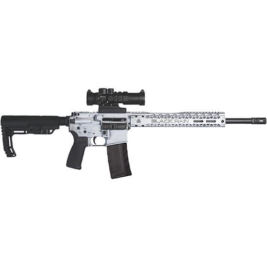 BLACK RAIN ORDNANCE SPEC+ FUSION WHITE BATTLEWORN 5.56MM 16″ BARREL 30 ROUNDS W/ OPTIC