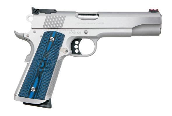 COLT 1911 GOVERNMENT GOLD CUP TROPHY STAINLESS .38 SUPER 5″ BARREL 9-ROUNDS