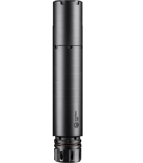 DEAD AIR ARMAMENT WOLFMAN KMQDK SUPPRESSOR 9MM 7.50″ LENGTH 17-4PH STAINLESS STEEL