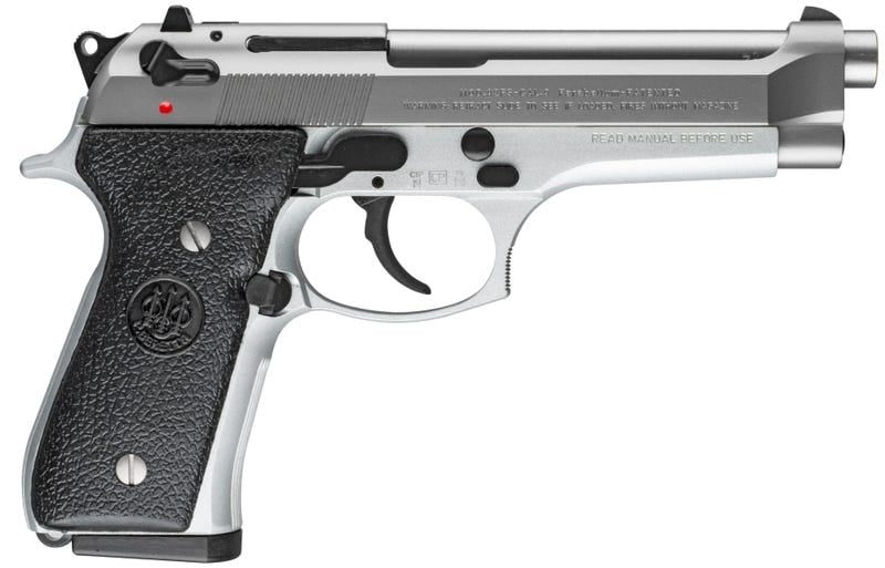BERETTA 92FS STAINLESS 9MM 4.9″ BARREL 10-ROUNDS