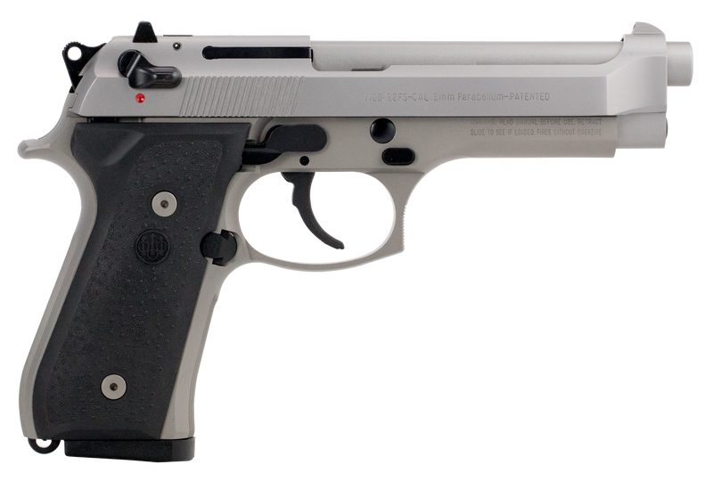 BERETTA 92FS INOX STAINLESS 9MM 4.9″ BARREL 10-ROUNDS