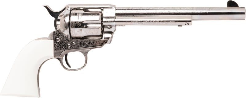 CIMARRON FIREARMS FRONTIER NICKEL .45 COLT 7.5″ BARREL 6-ROUNDS