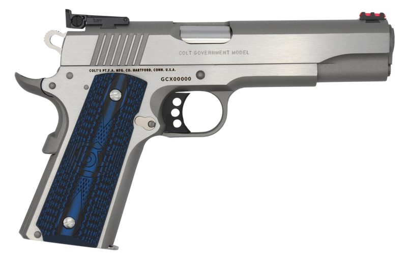 COLT 1911 GOVERNMENT GOLD CUP LITE STAINLESS .45 ACP 5″ BARREL 8-ROUNDS