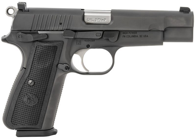 FN HIGH POWER STAINLESS 9MM 4.7″ BARREL 10-ROUNDS INCLUDES 2 MAGAZINES