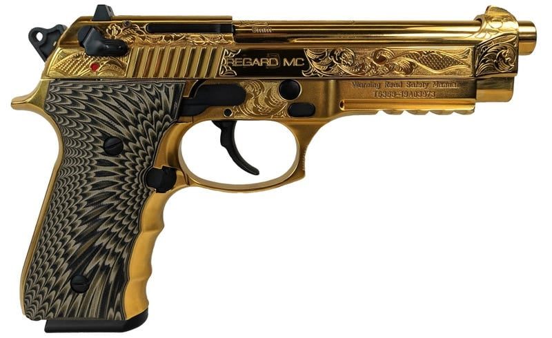 EAA GIRSAN REGARD MC DELUXE GOLD 9MM 4.9″ BARREL 18-ROUNDS
