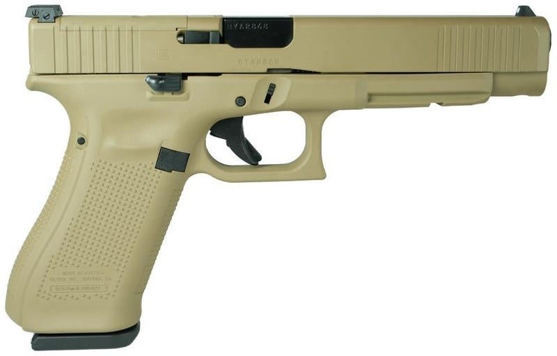 GLOCK 34 GEN5 MOS FLAT DARK EARTH 9MM 5.31″ BARREL 17-ROUNDS