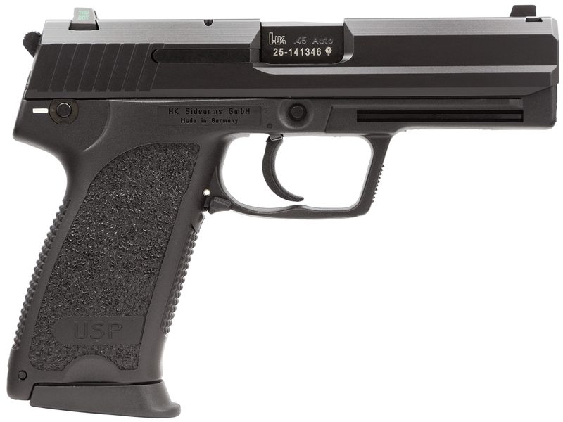 HECKLER AND KOCH USP V1 .45 ACP 4.41″ BARREL 12-ROUNDS NIGHT SIGHTS