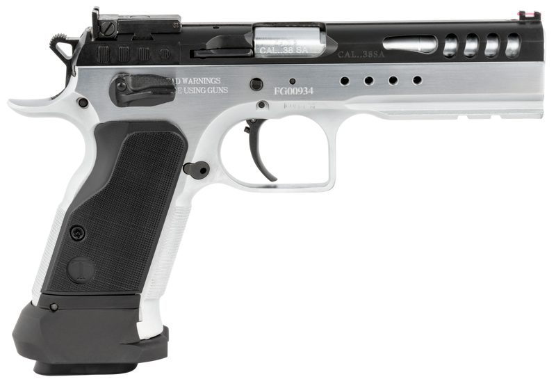 TANFOGLIO DEFIANT LIMITED MASTER CHROME .38 SUPER 4.75″ BARREL 18-ROUNDS