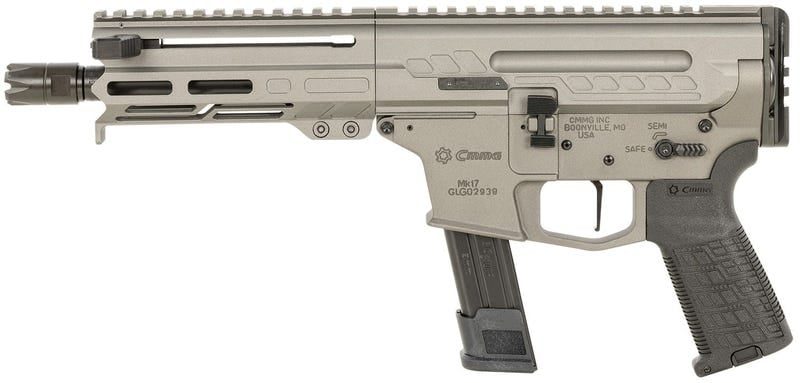 CMMG Dissent MK17 Tungsten 9mm 6.5″ Barrel 21-Rounds No Brace