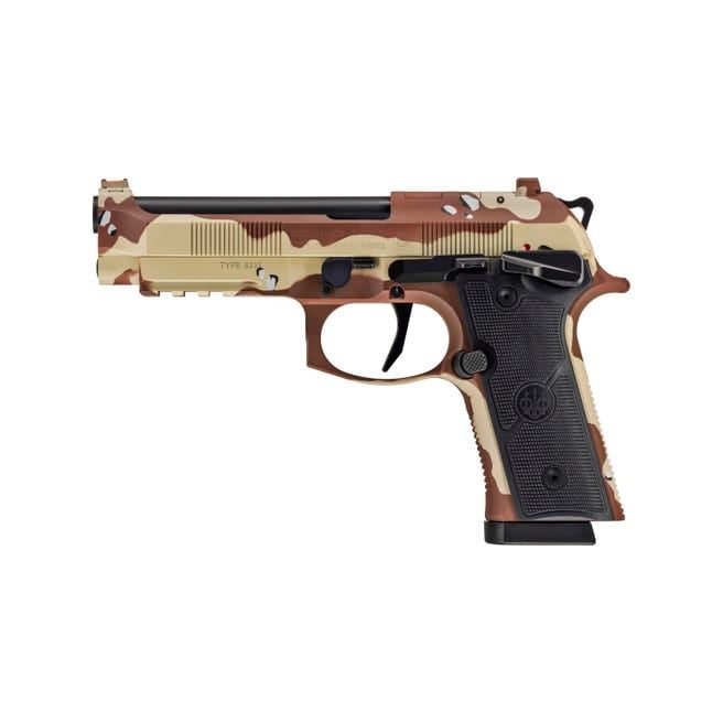 Beretta 92Xi Combat Camo-Chocolate Chip 9mm 4.7″ Barrel 18-Rounds Manual Safety