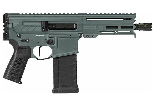 CMMG Pistol Dissent Mk4 Charcoal Green 5.7x28mm 6.5″ Barrel 32-Rounds No Brace