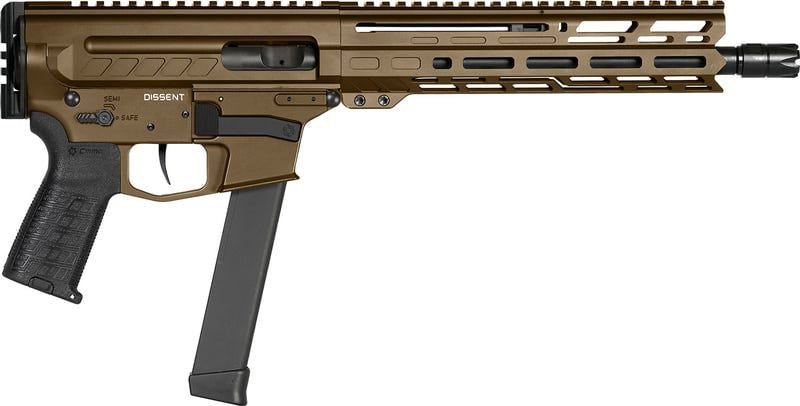 CMMG Dissent MkGs Midnight Bronze 9mm 10.5″ Barrel 33-Rounds No Brace