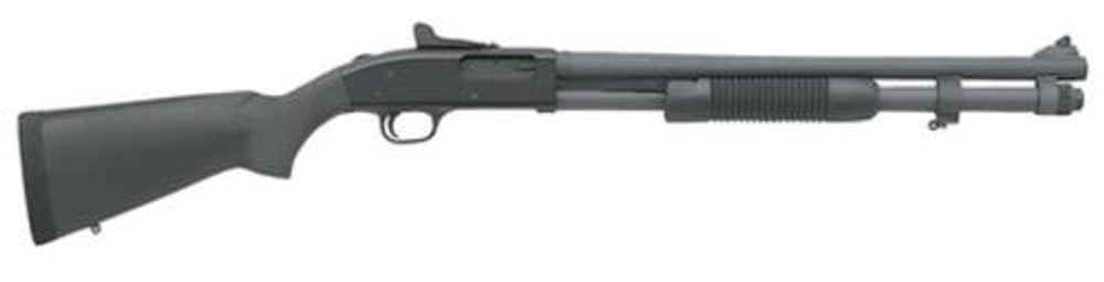 Mossberg 590 Pump 12 Ga 20″ HB 3″ GRS, Black Synthetic Stock Black, 8 rd Mossberg