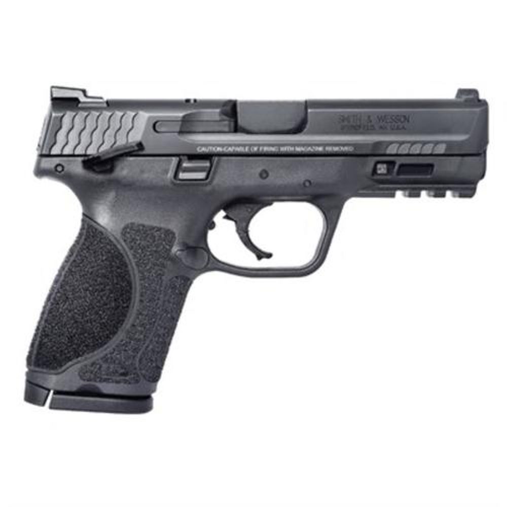 Smith & Wesson M&P 2.0, Compact, 9mm, 4″ Barrel, Armornite Finish, Black, Fixed Sights, Manual Safety, 15rd, 2 Magazines Smith & Wesson