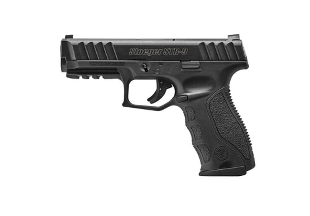 *D*Stoeger STR-9 9mm, 4.17″ Barrel, Striker-Fired, 15rd, Black, 3 Mags & 3 Backstraps Stoeger