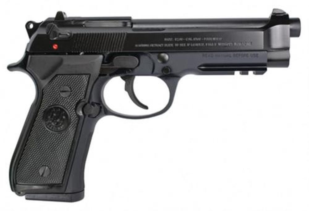 Beretta 92A1, Semi-Automatic Pistol, DA/SA, Full Size, 9mm, 4.9″ Barrel, Alloy Frame, Blue Finish, Plastic Grips, 3-Dot Sights, 3 Magazines, 17 Rounds Beretta
