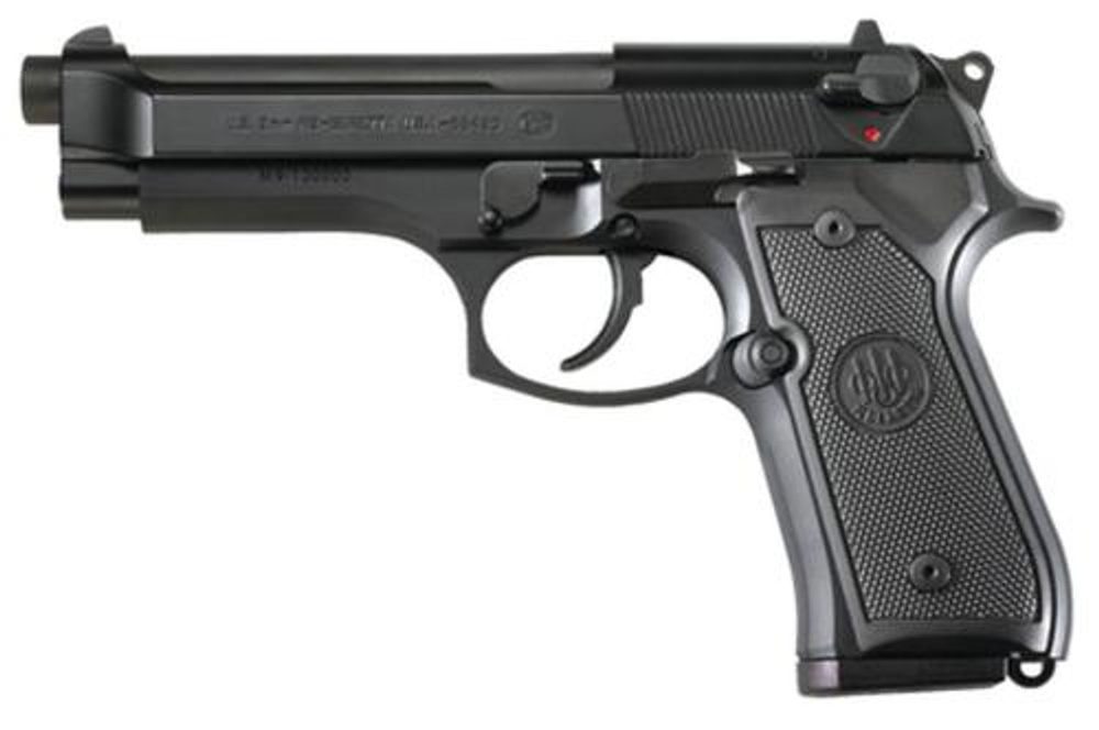 Beretta M9 9mm 4.9″ Barrel Military Style Markings Black 2x15rd Mags Beretta