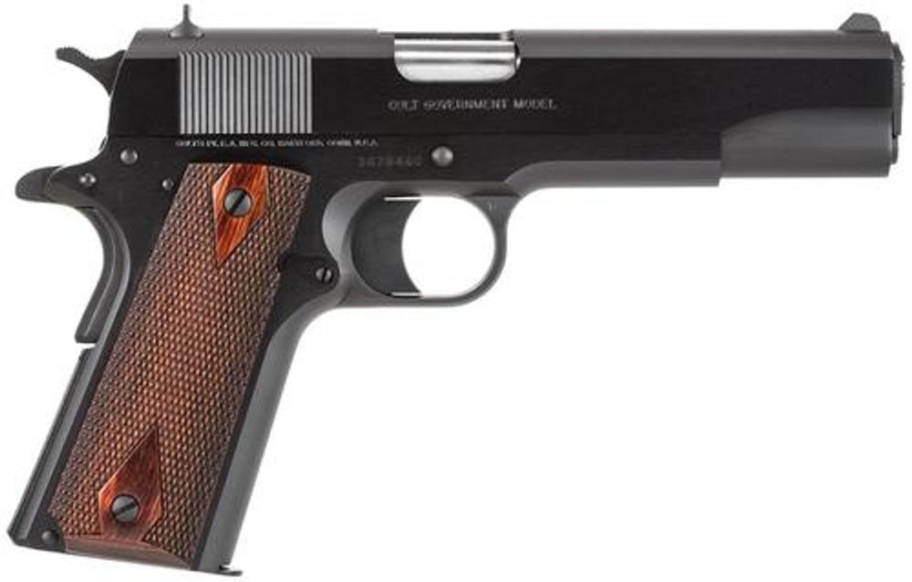 Colt 1911 Government Series 1991, 45 ACP 5″ Barrel, Matte Blue, Rosewood Grips, 7rd Mag Colt