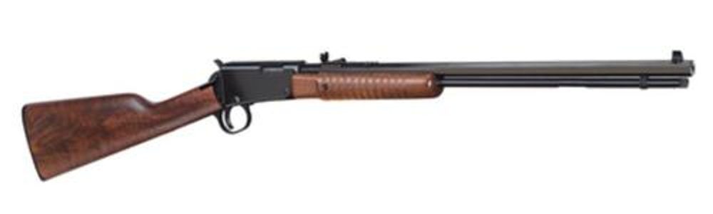 Henry Pump 22 Mag 20″ Octagon Barrel, Walnut Stock, Blue Finish, 12 Round Henry Repeating Arms