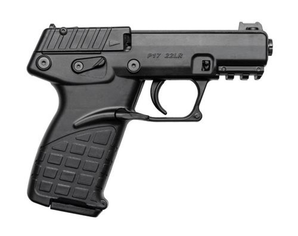 Kel-Tec P17 .22 LR, 3.93″ Threaded Barrel, Fiber Optic Front Sight, Black, 16rd Kel-Tec