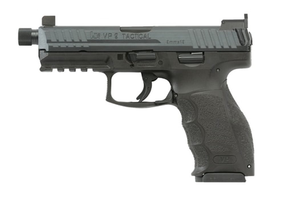 HK VP9 Tactical 9mm 4.7″ Threaded Barrel, 3-15rd Mag HK- Heckler and Koch