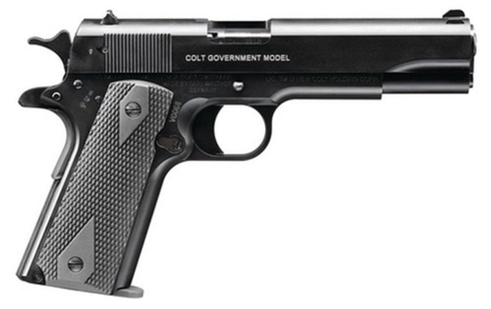 Walther Colt 1911 A1 Govt 22LR 5″ Barrel Black 12 Round, 1 Mag Walther