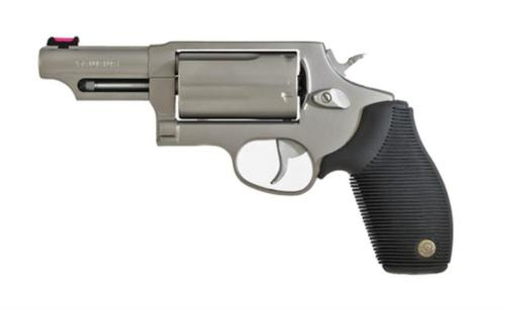 Taurus Judge 45/410, Matte Stainless 410 Ga(2 1/2″)/45 LC/3″ Barrel/Fiber Optic Sight Taurus