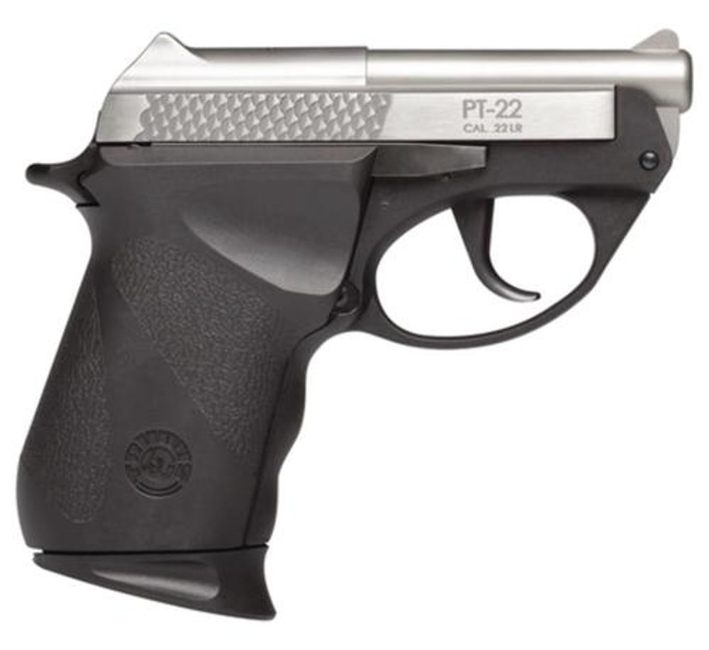 *D* Taurus PT22, Sub-Compact, 22 LR, 2.8″ Barrel, Polymer Frame, Black/Stainless Finish, 8Rd, 1 Magazine Taurus