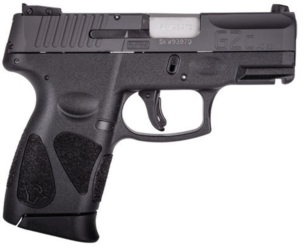 Taurus G2C, Compact, 40S&W, 3.2″ Barrel, Polymer Frame, Black, 10Rd, 2 Magazines Taurus