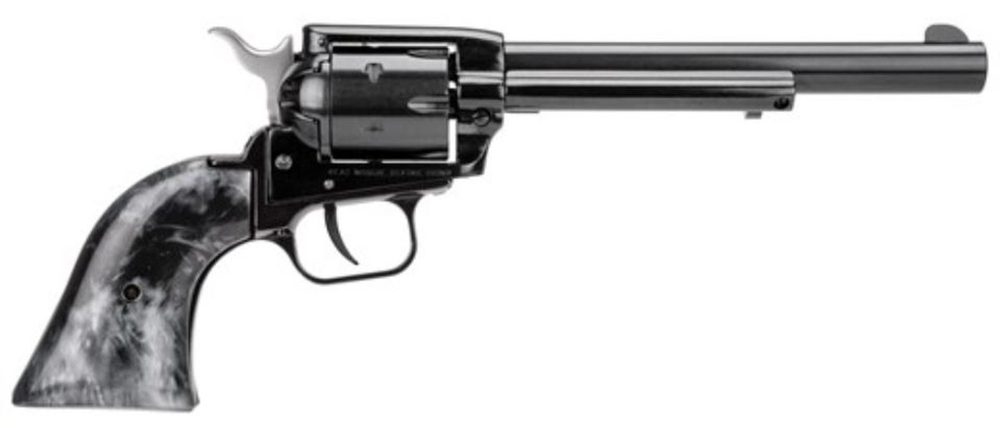 Heritage Rough Rider 22LR, 6.5″ Barrel, Black Pearl Grip Blued Finish, 6rd Heritage Mfg
