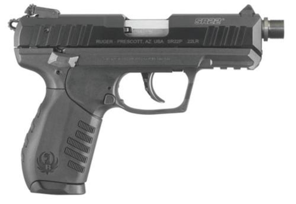 Ruger SR22 PBT 22LR, Threaded Barrel, Black Ruger