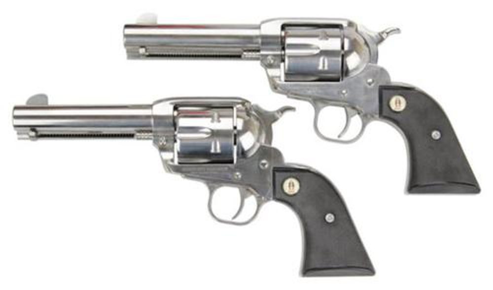 Ruger SASS Vaquero, 357/38 Spl, 4.62″, Stainless, Price Shown is for Single Gun, Select two in Cart Ruger