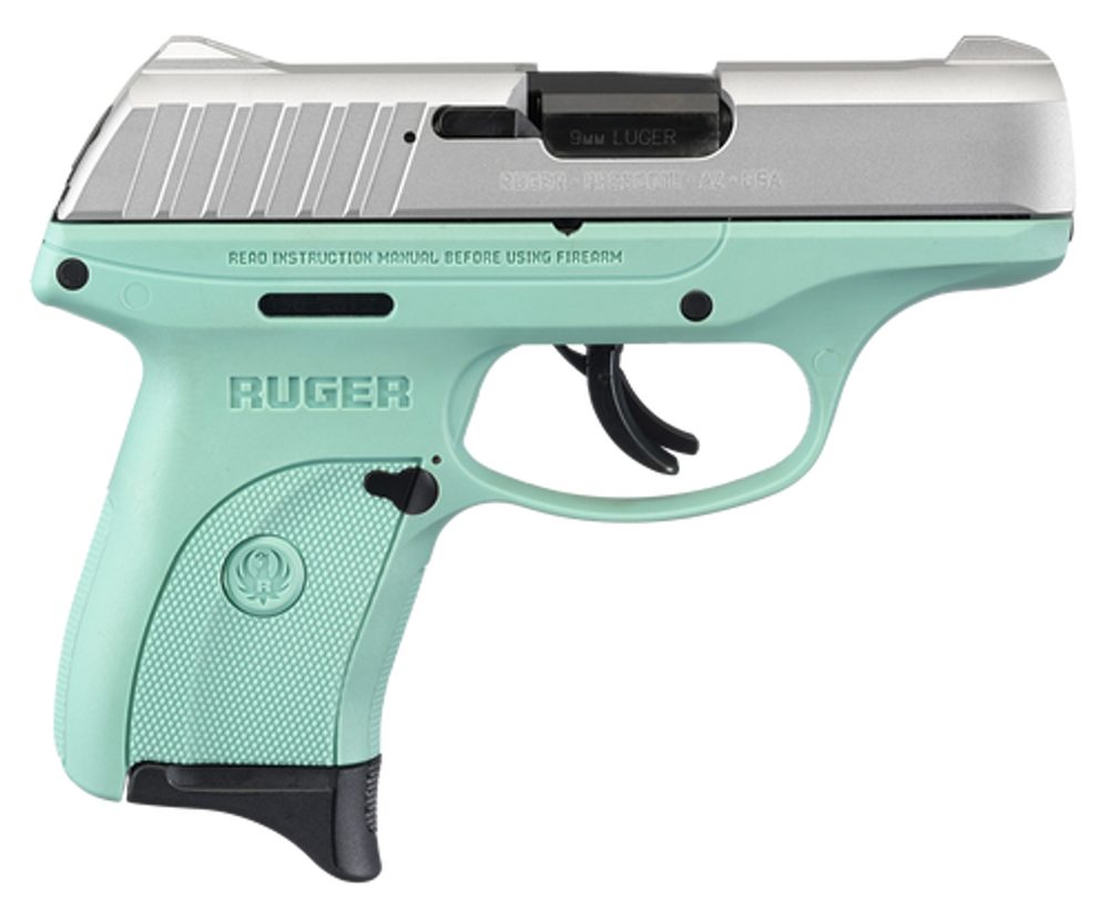 Ruger Ec9s 9mm 3″ Barrel 7rd Aluminum Cerakote/Turquoise Ruger