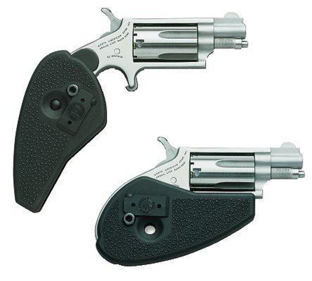 NAA 22 Combo 22LR/22 Mag 1.62″ 5rd Black Holster Grip Matte SS North American Arms