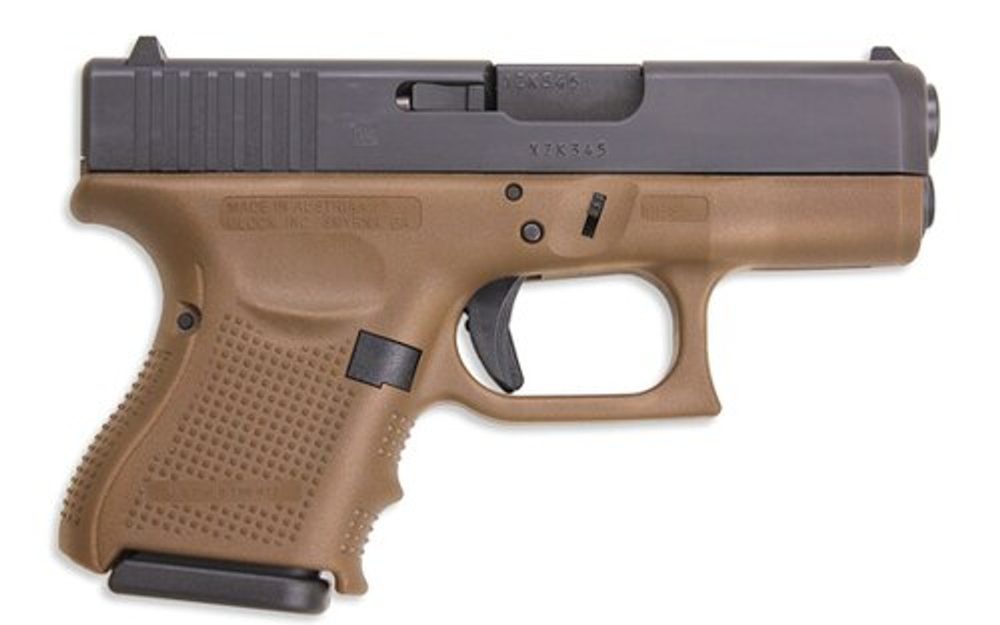 Glock G26 Gen4 9mm Flat Dark Earth Frame 10 round Glock