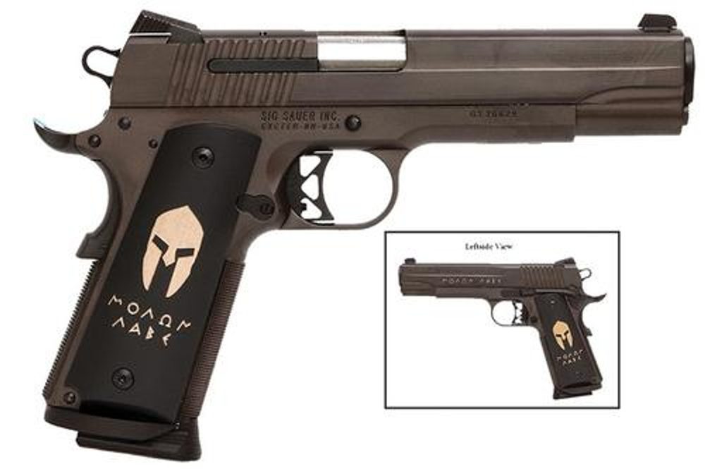 Sig 1911 45 ACP 5IN Spartan ORB SAO Siglite Spartan Grip (2) 8rd Steel MAG Sig Sauer