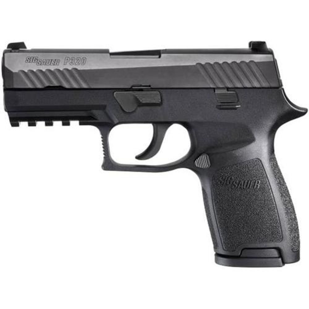 Sig P320 9mm, 3.9″, Rail, Nitron Black, Striker, Contrast Sights, Modular Grip, 2x15rd Mags Sig Sauer