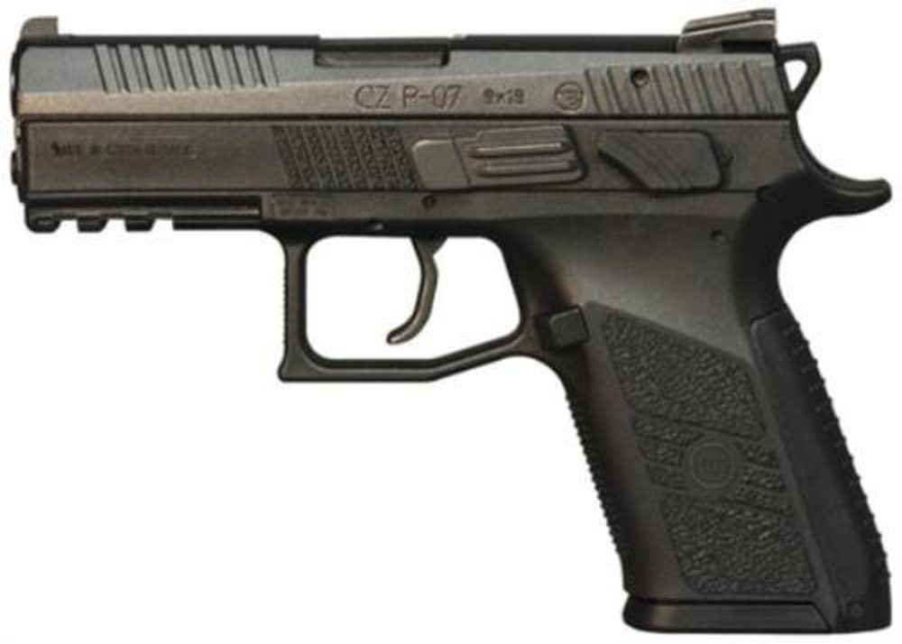 CZ P-07 Compact 9mm 3.8 Barrel Interchangeable Grip 15 Rd Mags CZ USA