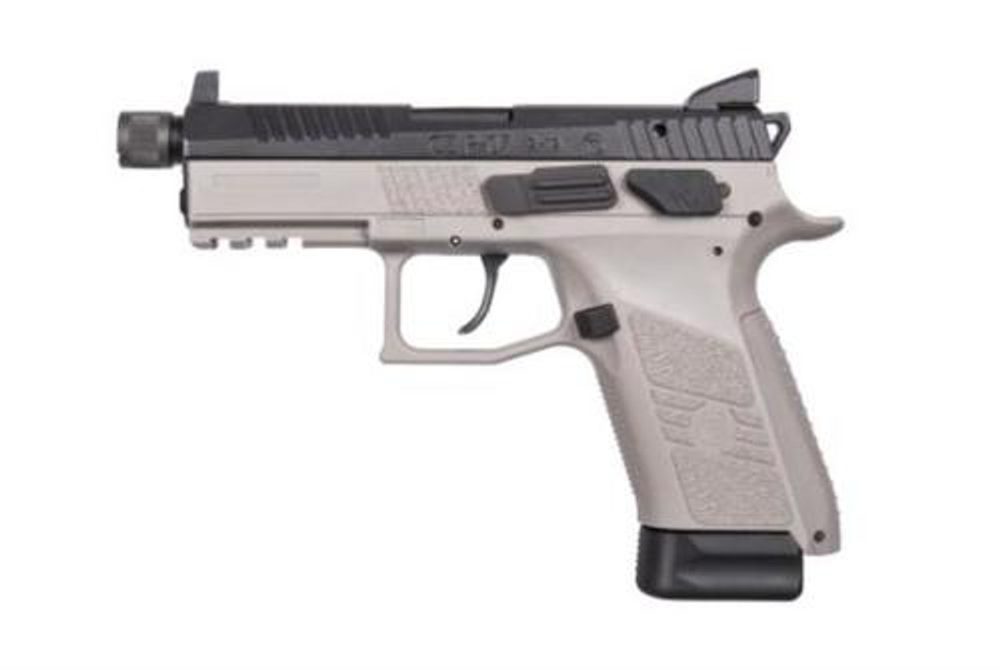 CZ P-07 9mm Urban Grey, Black Slide, Suppressor Ready, NS, 15rd CZ USA