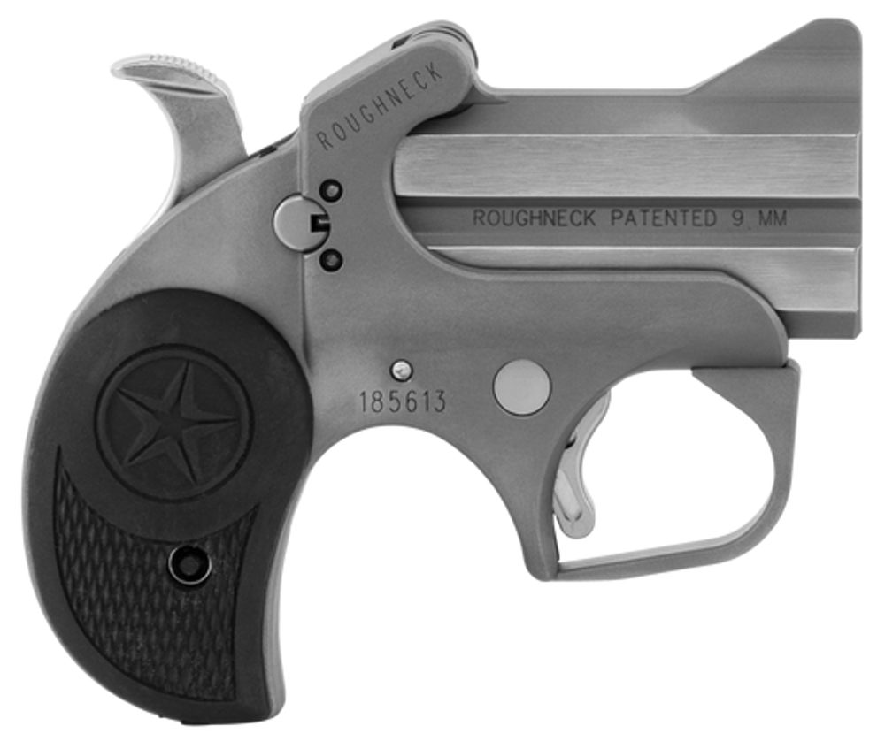 Bond Arms Roughneck 9mm, 2.5″ Barrel, Bead Blasted Stainless Steel, 2rd Bond Arms