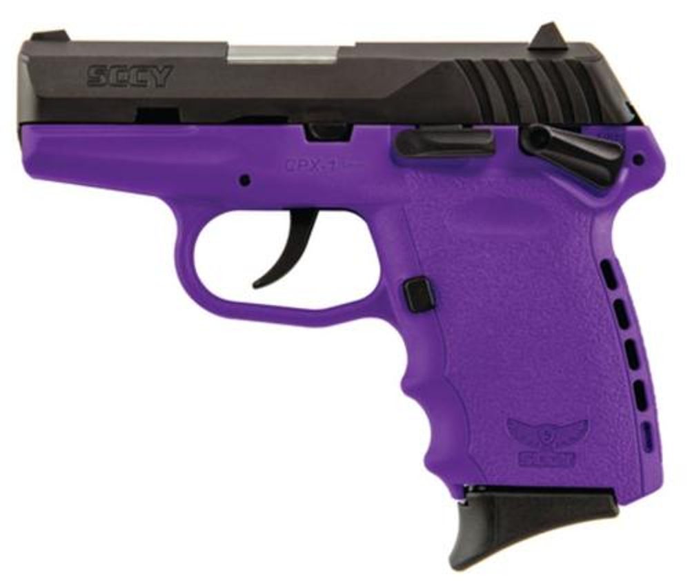 SCCY CPX-1 9mm 3.1″ Barrel Hard Nitride Slide Finish Purple Frame 10rd Mag SCCY Industries