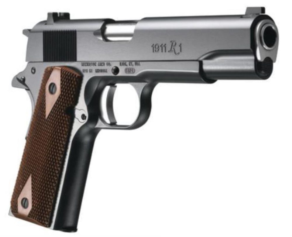 Remington 1911 Model R1 45 ACP, 5″ Barrel, Walnut Grips, 7rd Mag Remington