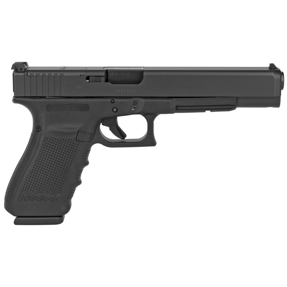Glock G40 Gen 4 MOS 10mm, 6″ Barrel, Black, Adjustable Sights, 15rd Glock